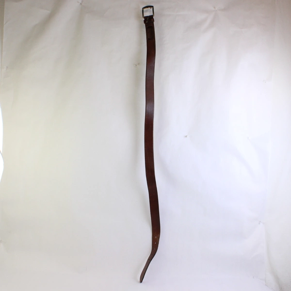 Fossil Brown Genuine Leather Belt Gunmetal Buckle Men's Size 100/40