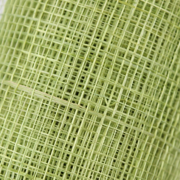 2 Rolls Brown and Green Sinamay Fabric/Ribbon Partially Used