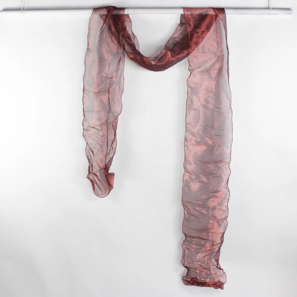 4 Piece Lot of Wide Wire-Edged Ribbon Shimmery Pink-Red