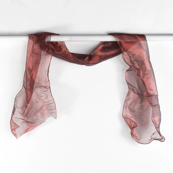 4 Piece Lot of Wide Wire-Edged Ribbon Shimmery Pink-Red