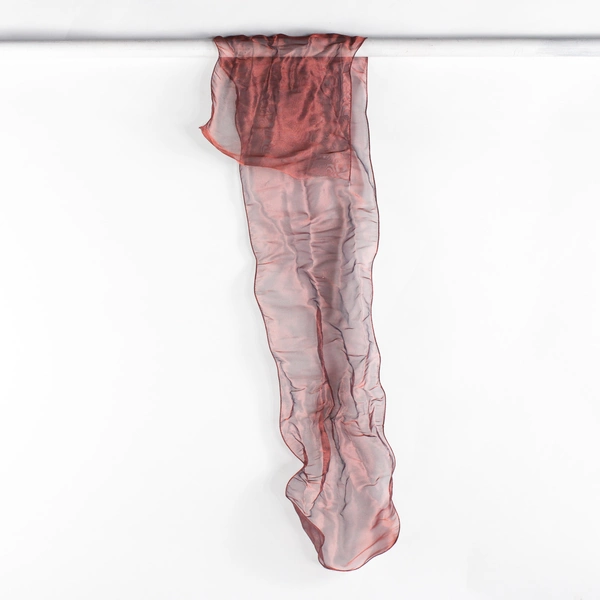 4 Piece Lot of Wide Wire-Edged Ribbon Shimmery Pink-Red