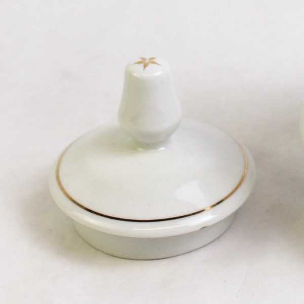 Lot Of 2 Sango Christmas Holly Pattern Creamer & Sugar Bowl W/ Lid Gold Trim