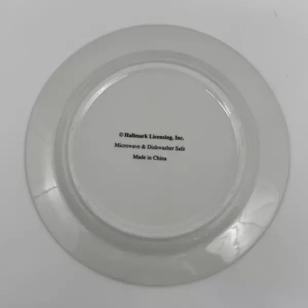 6 Vintage Hallmark Christmas Holly Pattern Salad Plates 7.5 Inch