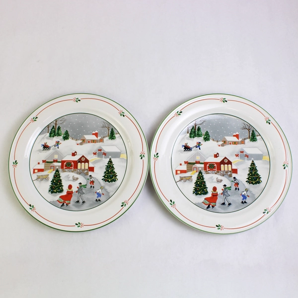 Lot Of 5 Sango Silent Night Pattern Dinner 2 Salad Saucer Tiered Dinner Plate