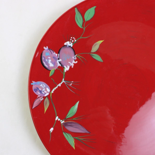 Set of 3 Tracy Porter Jolly Ol' Snowy Plums & Holly Dinner Plates 11"