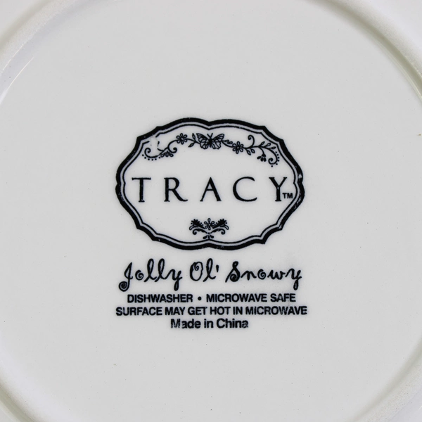 Set of 3 Tracy Porter Jolly Ol' Snowy Plums & Holly Dinner Plates 11"