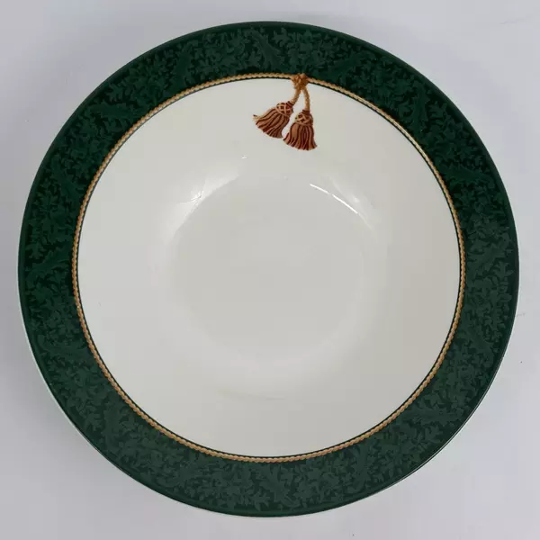 Hallmark Home Collection Sakura Holiday Abundance Green Vegetable Bowl