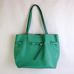 Sea Green Faux Leather Shoulder Bag Purse