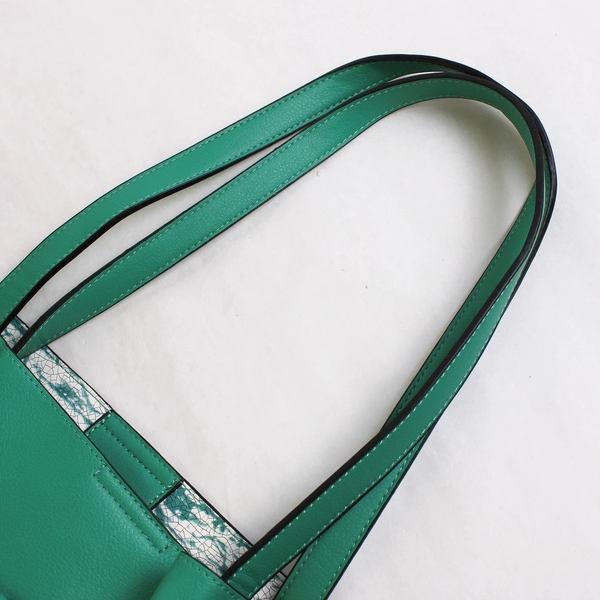 Sea Green Faux Leather Shoulder Bag Purse