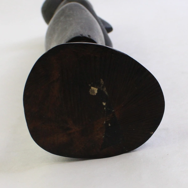 Hand-Carved Tribal African-Style Woman Wooden Sculpture 12.5"