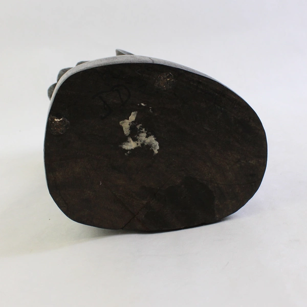 Hand-Carved Tribal African-Style Bust Wooden Sculpture 10"