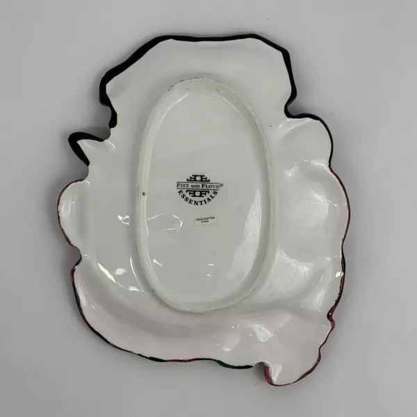 2003 Fitz & Floyd Top Hat Snowman Canape Plate