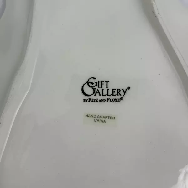 Fitz and Floyd Gift Gallery Plaid Christmas Mrs. Clause Plate