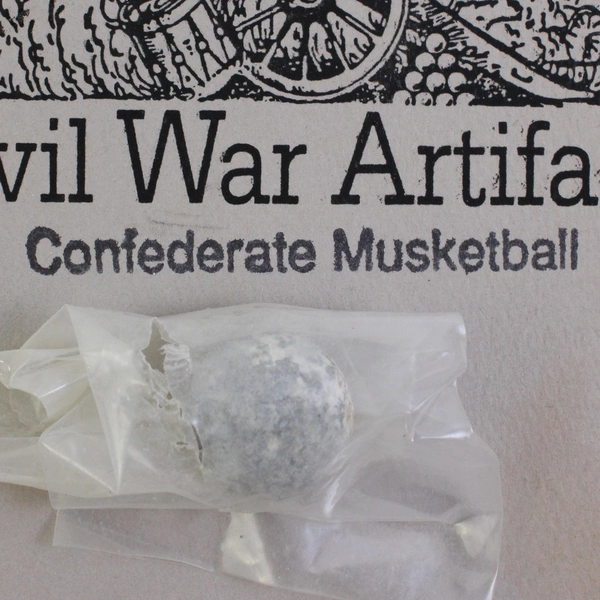 Confederate Musketball Collectible Antique Civil War Artifact