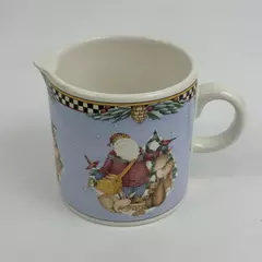  2001 Sakura Debbie Mumm Woodland Santa Creamer Cup Mug