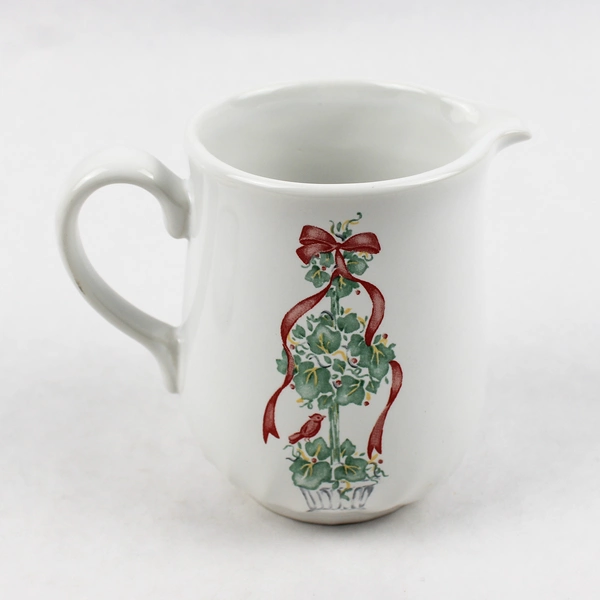 Set Of 2 Corning Callaway Holiday (Corelle) Pattern Sugar & Cream Set (W/ Lid)