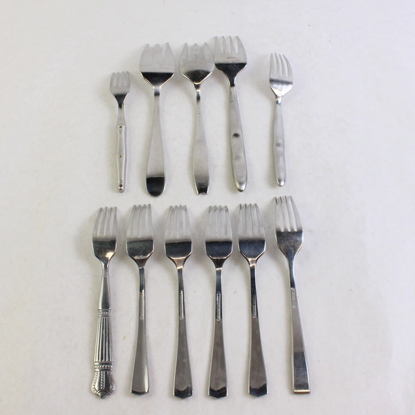 Lot of 11 Gorham Mismatched Flatware Stainless Steel Forks Various Types