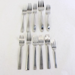 Lot of 11 Gorham Mismatched Stainless Steel Forks Various Types