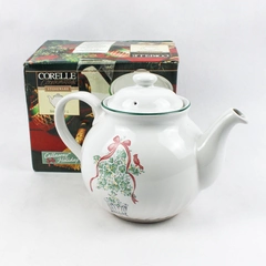 Corning Callaway Holiday Corelle Pattern 1 Quart Teapot W/ Lid Ceramic