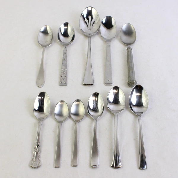 Lot of 11 Gorham Mismatched Flatware Stainless Steel Spoons Various Types