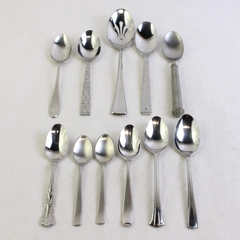 Lot of 11 Gorham Mismatched Flatware Stainless Steel Spoons Various Types