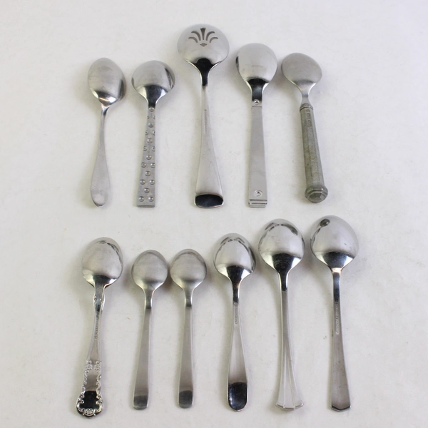 Lot of 11 Gorham Mismatched Flatware Stainless Steel Spoons Various Types