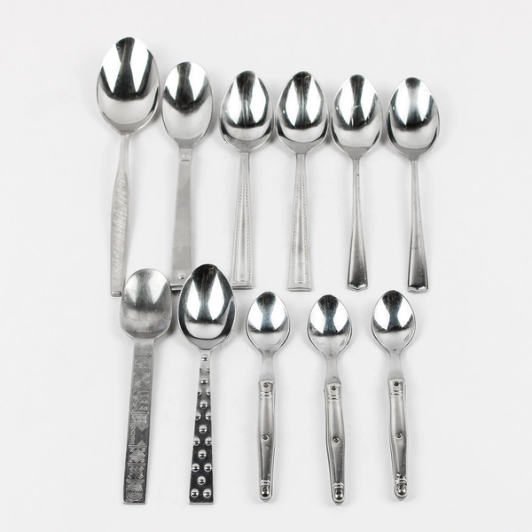 Lot of 11 Gorham Mismatched Flatware Stainless Steel Spoons Various Types