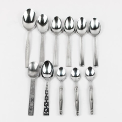 Lot of 11 Gorham Mismatched Flatware Stainless Steel Spoons Various Types