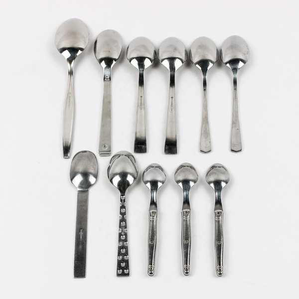 Lot of 11 Gorham Mismatched Flatware Stainless Steel Spoons Various Types
