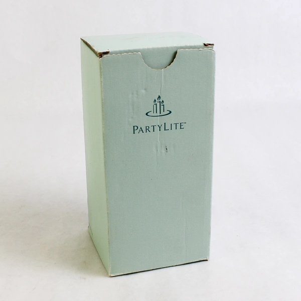 PartyLite C3688 Snowball Pillar Candle Textured White 6" Tall 3" Diameter