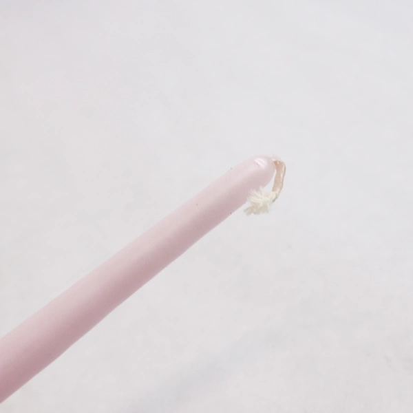 Set of 6 PartyLite D1097 Pink Rose Color Slim Taper Candles 10"/25 Cm Tall