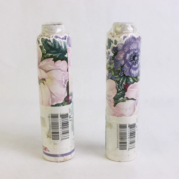 Set of Two 5 Yard Rolls International Wallpaper Border Pink Green Floral