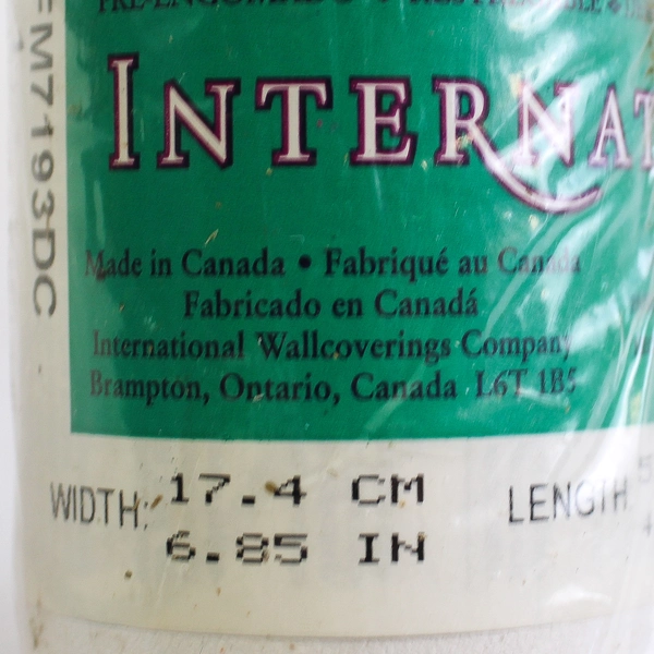 Set of Two 5 Yard Rolls International Wallpaper Border Pink Green Floral