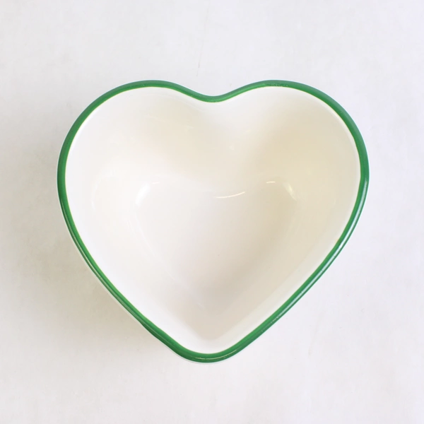 Pfaltzgraff Christmas Heritage Pattern Heart Shaped Custard Cup Dish 2.5" Tall