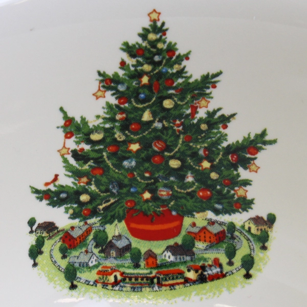 Lot Of 4 Pfaltzgraff Christmas Heritage Pattern Flat Cup Handled Mug 2.75" Tall