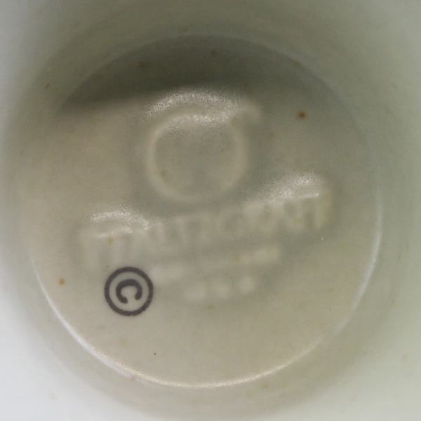 Pfaltzgraff Heirloom Pattern Pedestal Mug/Cup Ceramic Green 4.75" Tall