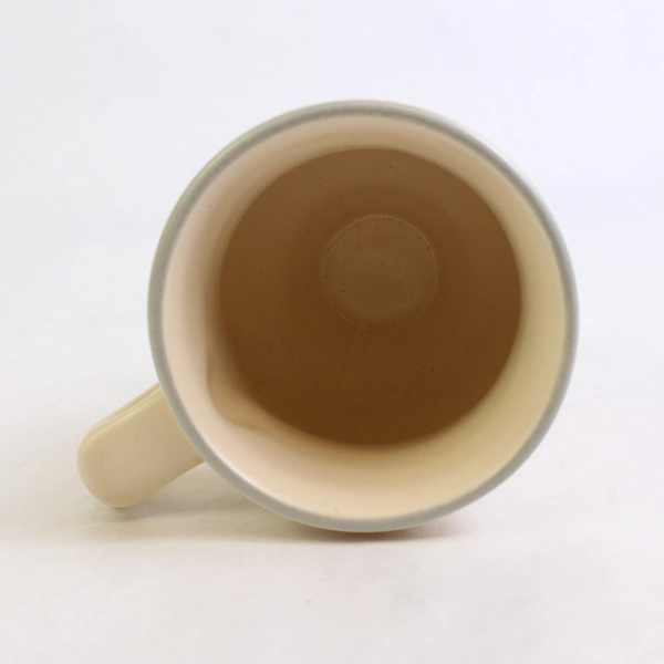 Pfaltzgraff Remembrance Pattern Pedestal Mug/Cup Ceramic Peach Pink 4.75" Tall