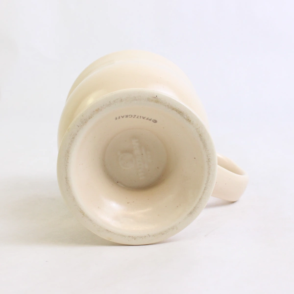 Pfaltzgraff Remembrance Pattern Pedestal Mug/Cup Ceramic Peach Pink 4.75" Tall