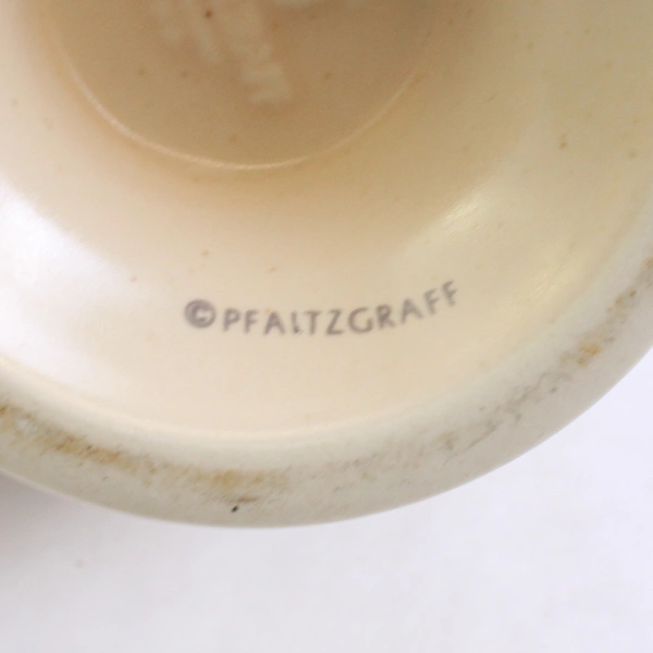 Pfaltzgraff Remembrance Pattern Pedestal Mug/Cup Ceramic Peach Pink 4.75" Tall