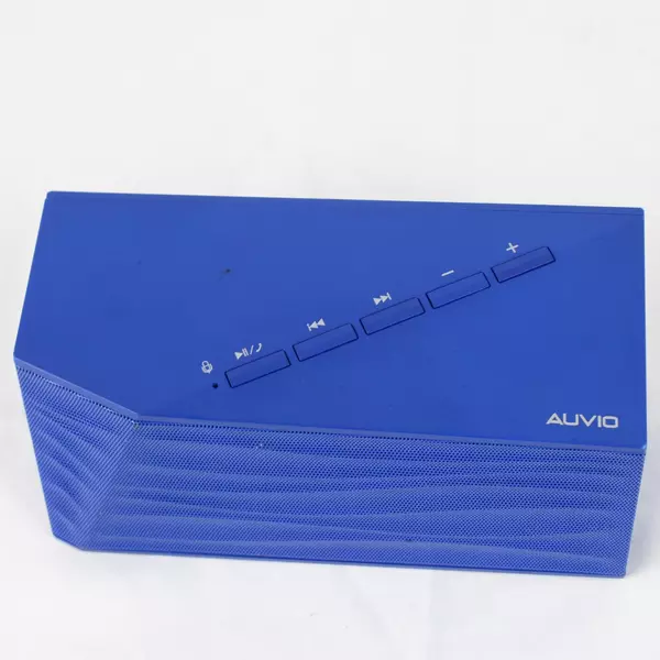 Auvio Bluetooth Home Speaker with Aux Input Portable Wireless Blue