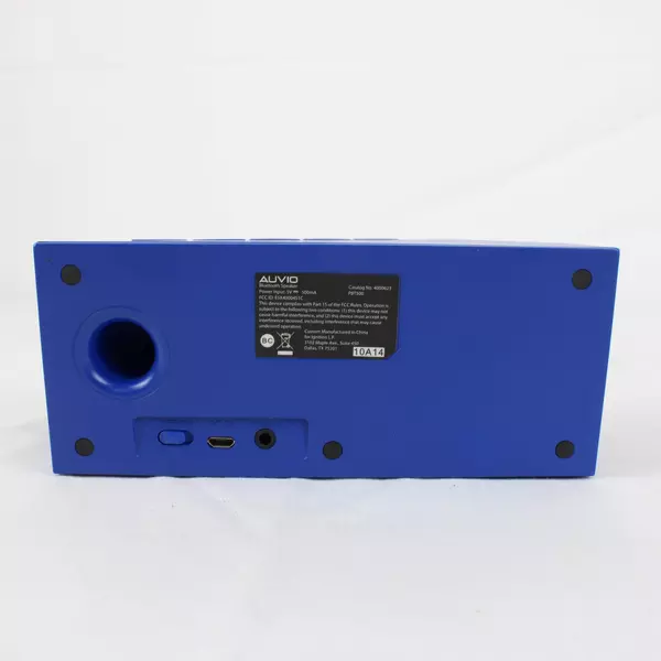 Auvio Bluetooth Home Speaker with Aux Input Portable Wireless Blue