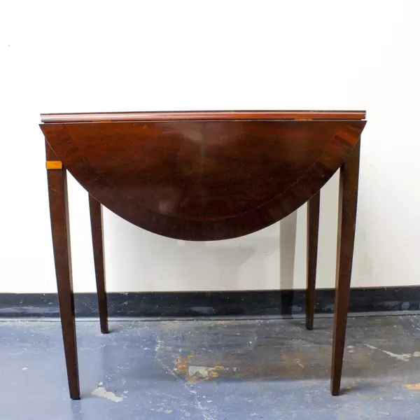 George III Style Drop Leaf Vintage Wooden Accent Table