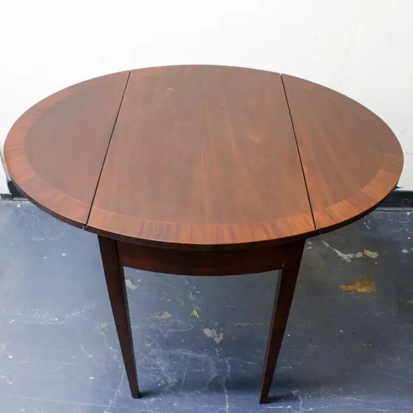 George III Style Drop Leaf Vintage Wooden Accent Table