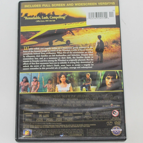 End Of The Spear DVD Video Movie Copyright 2006 Twentieth Century Fox