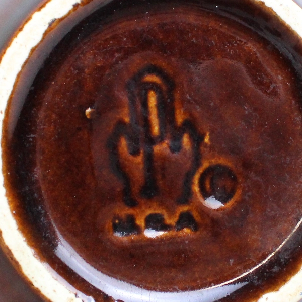 Lot of 2 Pfaltzgraff Gourmet Custard Cups Gourmet Brown Drip Glaze 