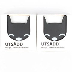 Lot of 2 Ikea Utsadd Decorative Hook Cat Face Wall Hangers