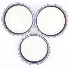 Set of 3 Finlandia by Sango Bowls 6.5" Diameter Geometric Design