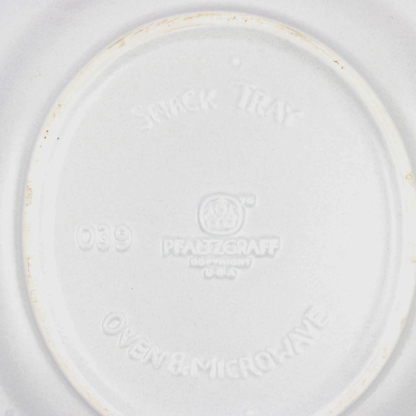 Pfaltzgraff Yorktowne Oval Snack Tray Vintage Ceramic Serving Platter