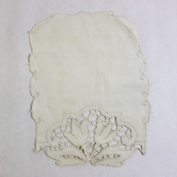 Lot of 3 Vintage Floral Cutwork Lace Doilies FLAWED