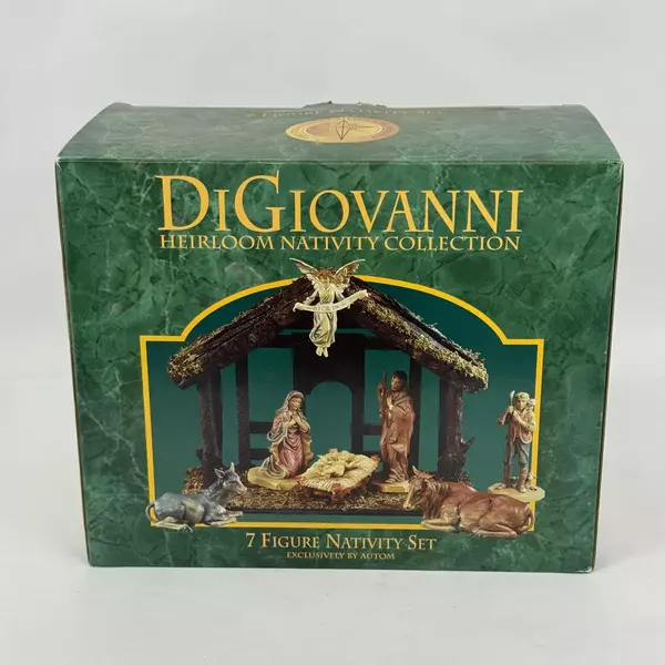 1998 Autom 13 Piece Di Giovanni Nativity Set Creche And Figures